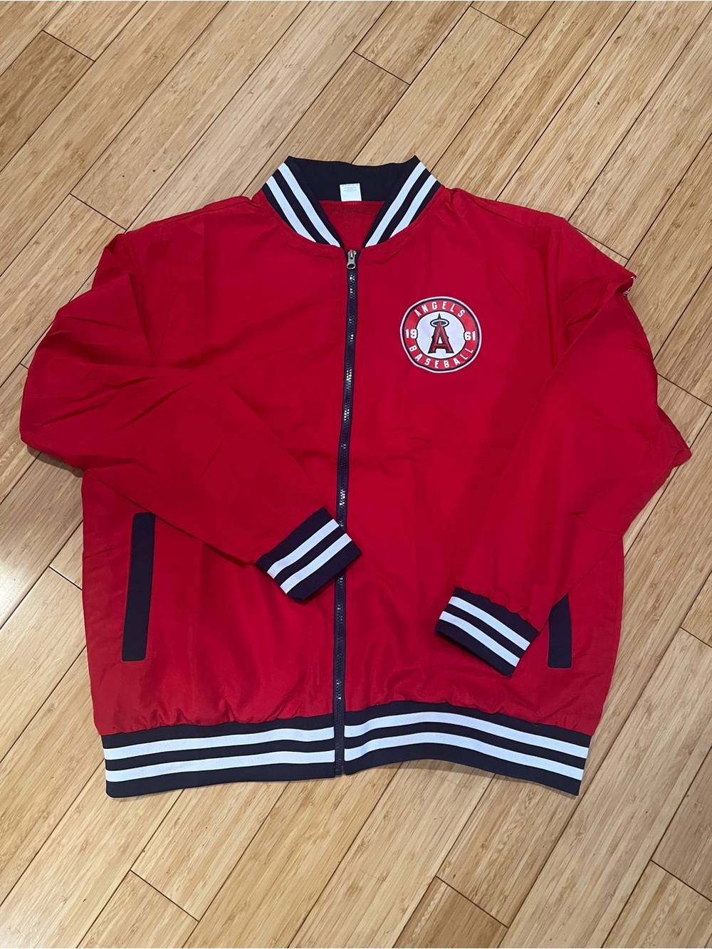 NWT Angels Baseball Bomber Jacket XL